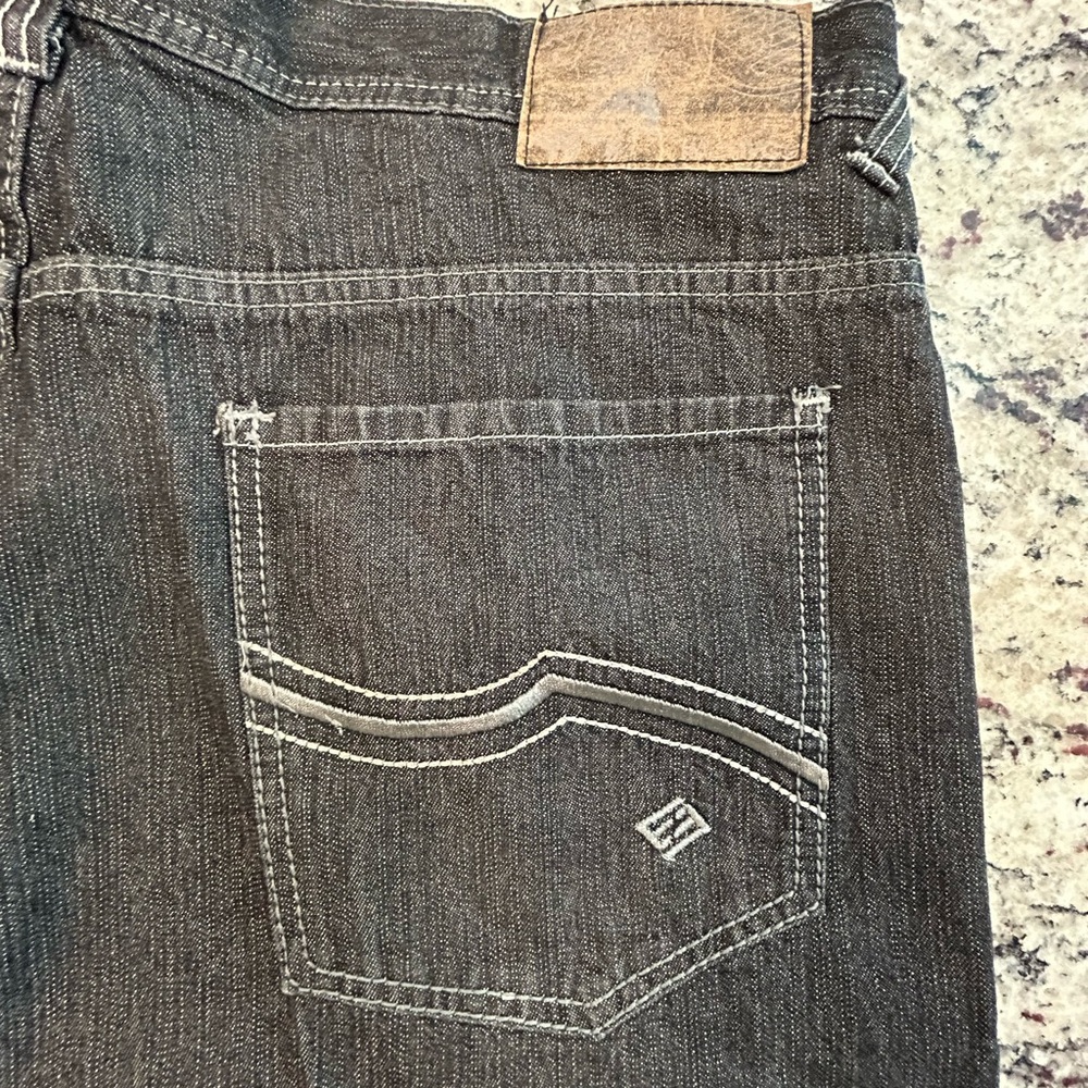 Enyce Men's‎ Charcoal Y2K Skater Grunge Jeans 40/34 - Picture 7 of 12